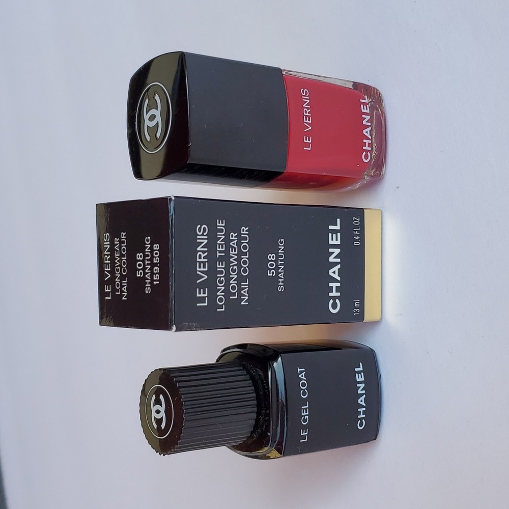 Chanel Nail Polish + Le Gel Top Coat ~ #508 Shantung Longwear